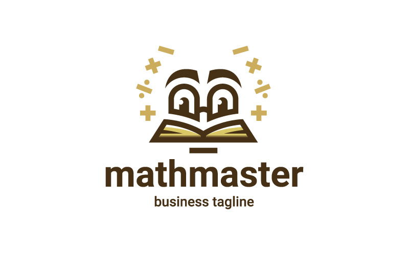 Plantilla de logotipo de maestro de matemáticas