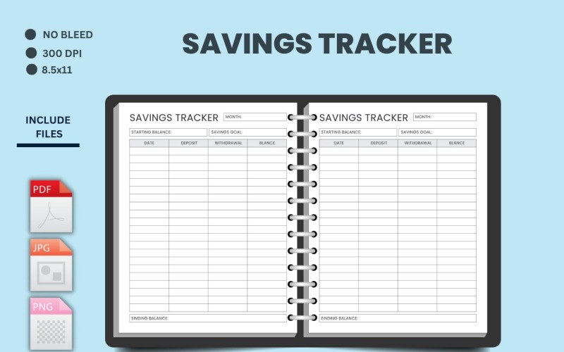 Sparglas-Tracker zum Ausdrucken, Sparziel-Tracker, Spar-Tracker