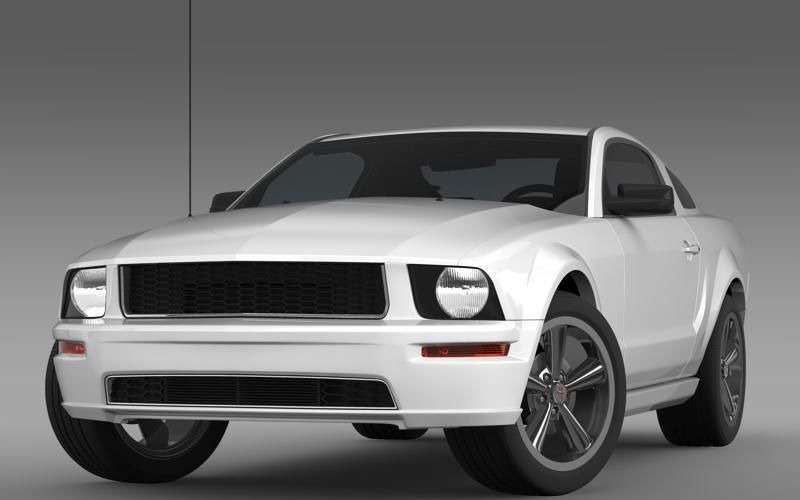 Ford Mustang Bullit 2008 3D modell