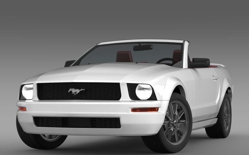 Ford Mustang Convertible 2005 3D-model
