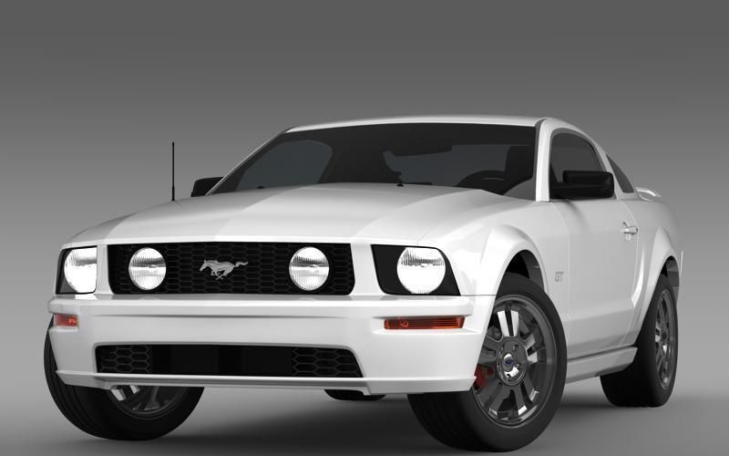 Model 3D Forda Mustanga GT 2005
