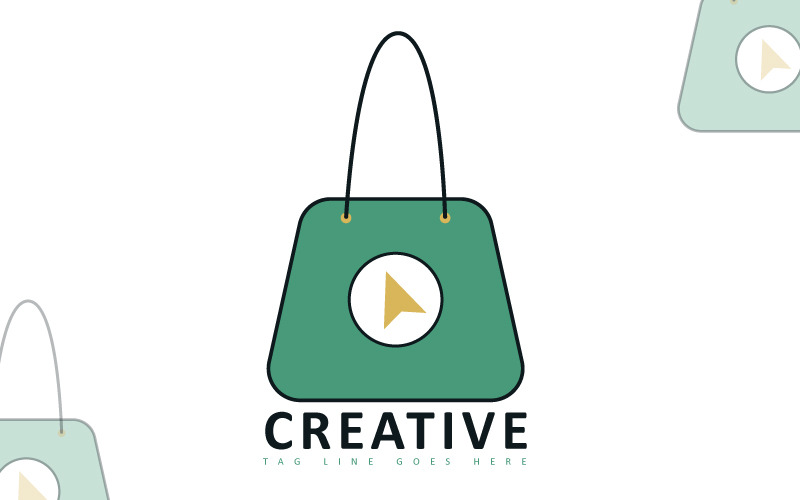 Modèle de logo de commerce électronique - Modèle de boutique numérique