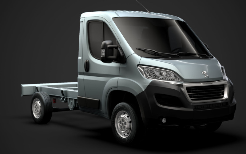 Peugeot Boxer Manager alváz teherautó egyfülkés 3000WB 2020 3D modell