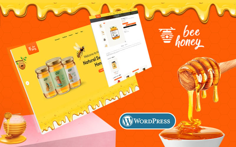 The HoneyBee: tema miele, agricoltura, dolci e delizioso per i negozi WooCommerce