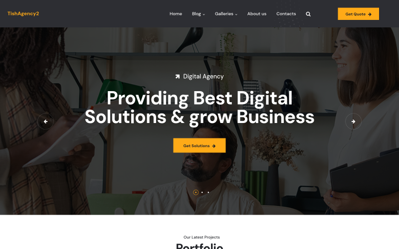 TishAgency2 - Tema WordPress per agenzia digitale