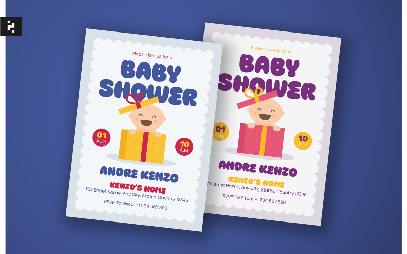 Baby Shower Meghívó ajándék téma