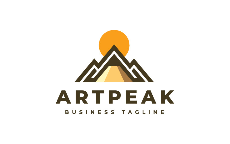 Dağ Sanat Logo Şablonu