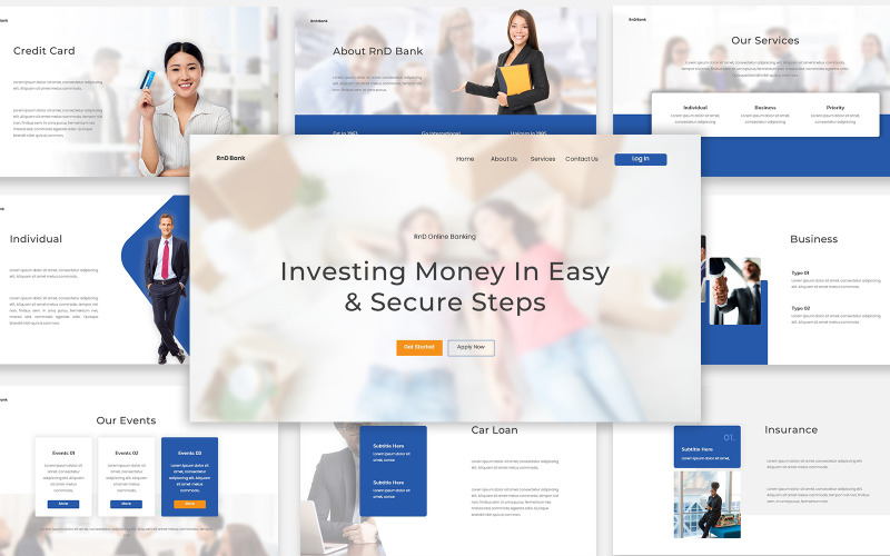 Finance Bank Google Slides sablon