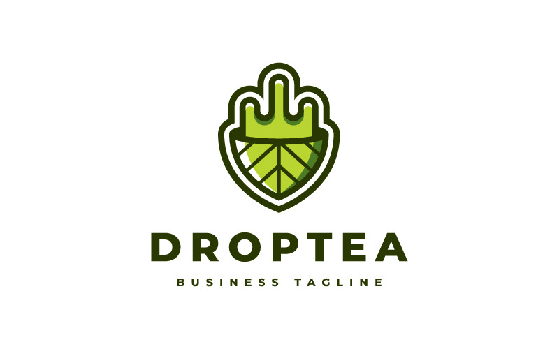 Logo-Vorlage für Nature Drop Tea