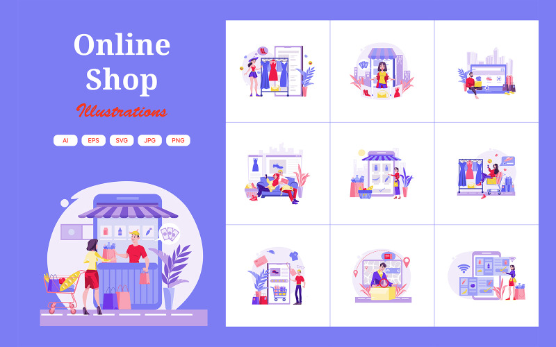 M395_ Online obchod Ilustrační balíček