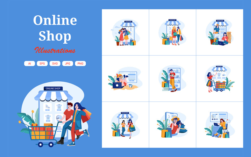M399_ Online Shop illusztrációs csomag