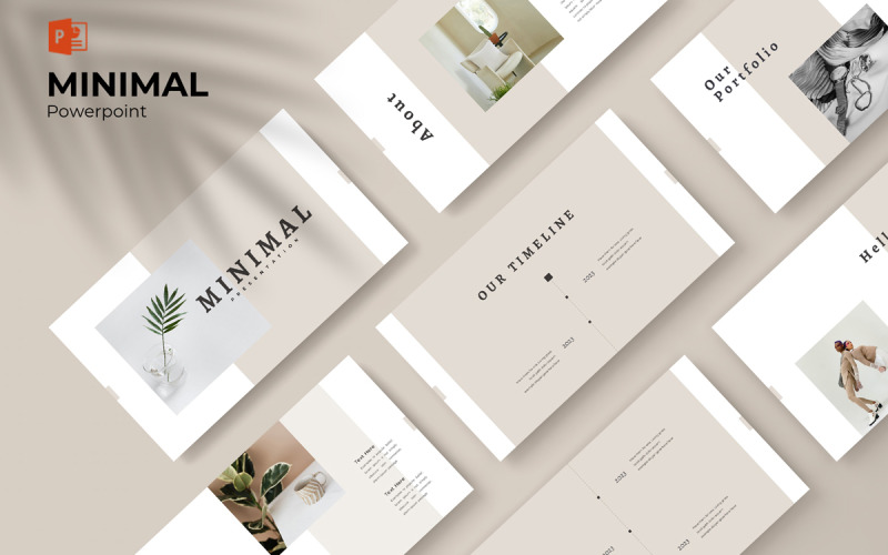 ;Minimale presentatiesjabloon.