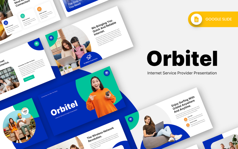 Orbitel – Google-Folienvorlage für Internetdienstanbieter