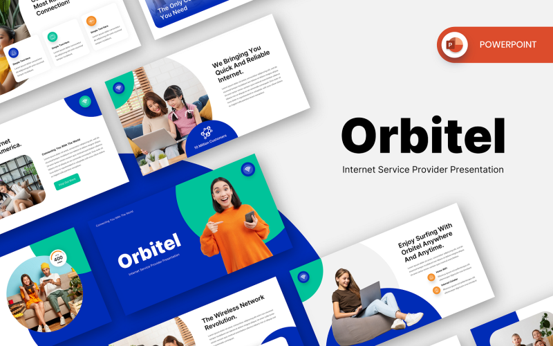 Orbitel - 互联网服务提供商 PowerPint 模板