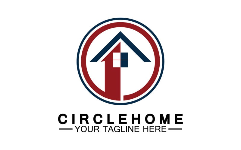 Vetor de logotipo de propriedade de casa de construção de casa v20