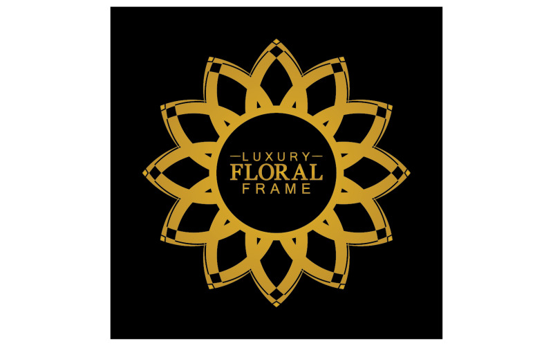 Vector V28 Mandala flower ornament template logo vector v28
