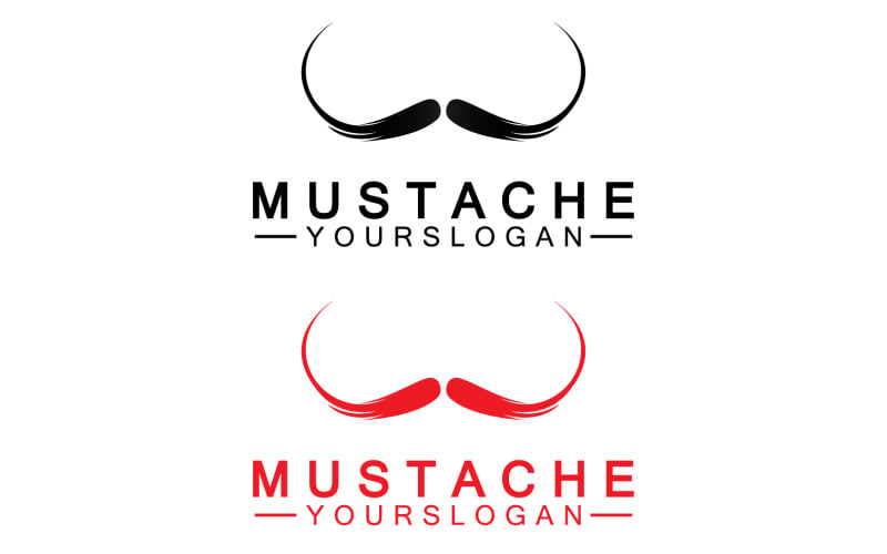 Mustacheicon logotyp vektor v11
