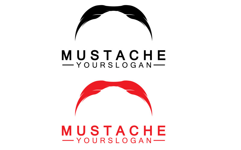 Mustacheicon logotyp vektor v13