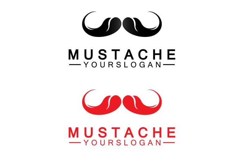 Mustacheicon logotyp vektor v25
