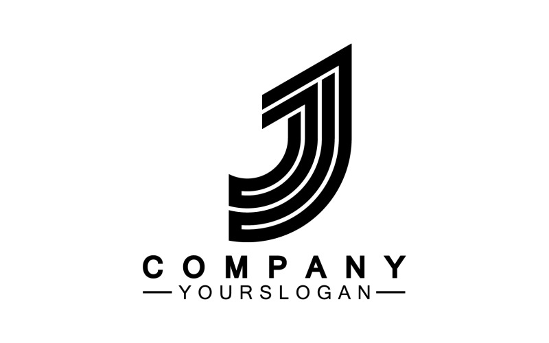 J 首字母标志矢量 v37