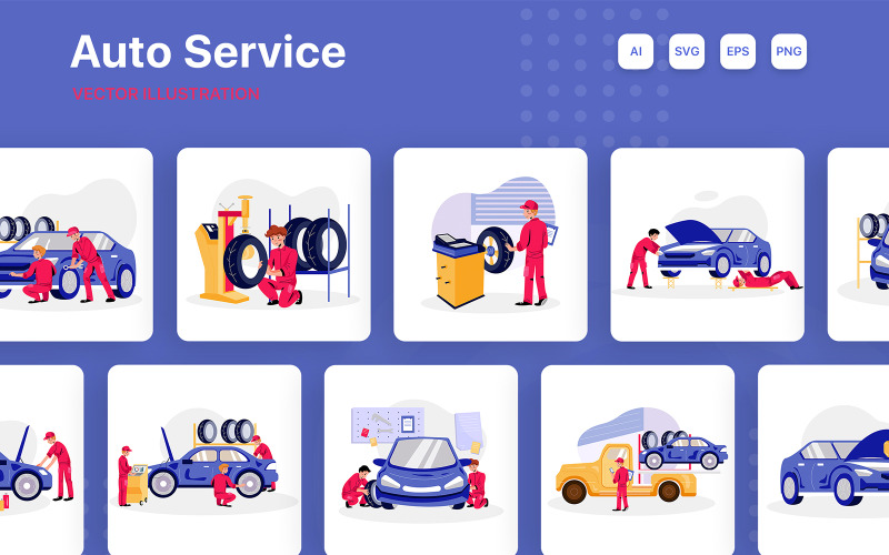 M221_ Auto Service Ilustrační balíček