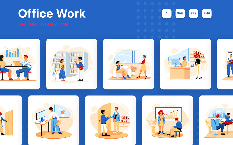 M229_ Business Office Ilustrace Pack