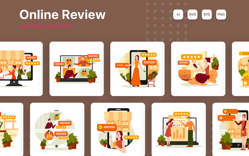 Pack d'illustrations de revue en ligne M230_