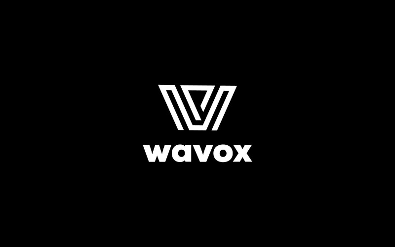 W brev logotyp designmall vektor