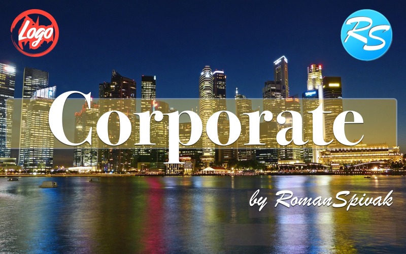 Corporate Inspire Bouton Logo Stock Musique