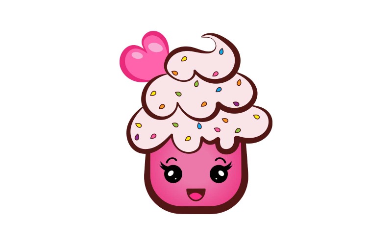 Création de logo créatif beau gâteau