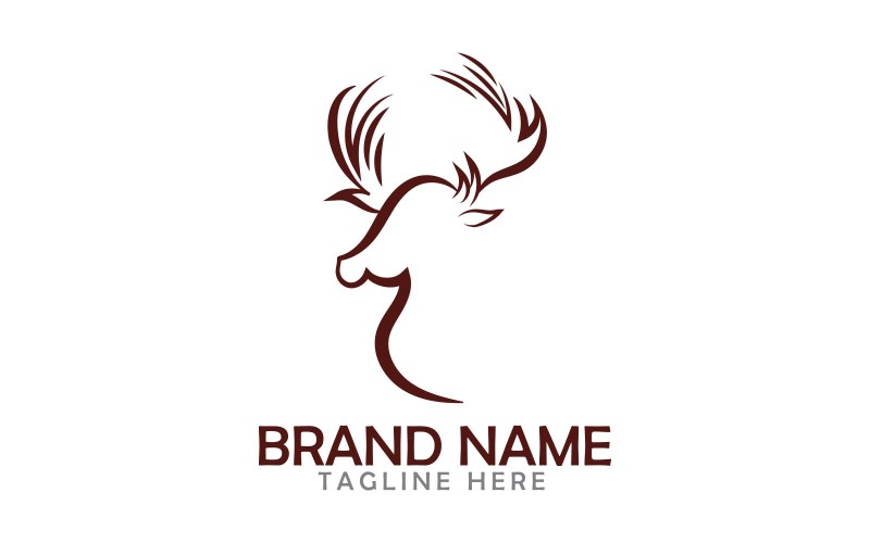Création de logo créatif de cerf - Marque