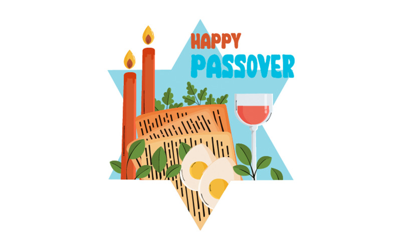 Hand Drawn Passover Concept Illustration - TemplateMonster