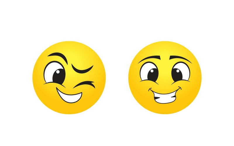 Design del logo Emoji con faccina carina