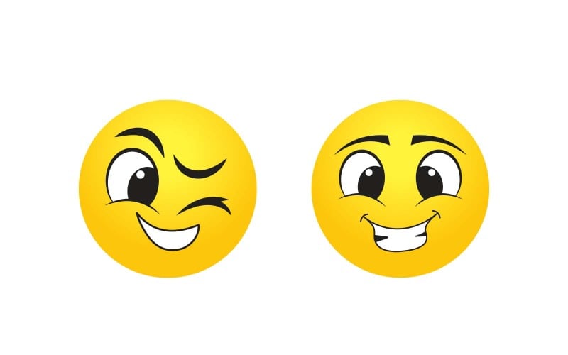 Design loga roztomilý smajlík Emoji