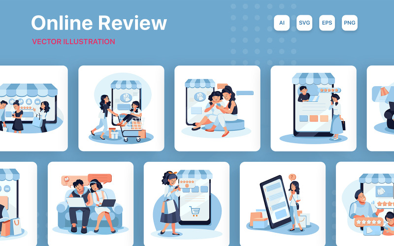 M243_ Pack d'illustrations de revue en ligne