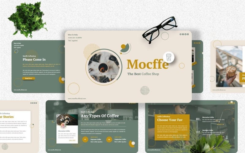 Mocffe - Coffeeshop Keynote-sjabloon
