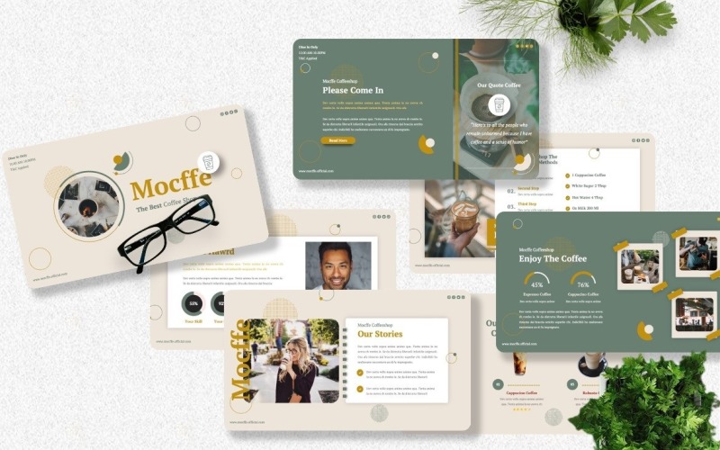 Mocffe - Modèle Googleslide pour café