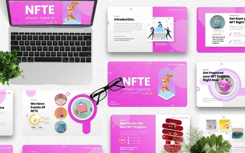 NFTE – Etherum Art Keynote Templates