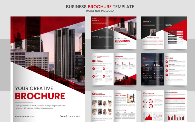bedrijfsprofiel brochureontwerp Brochure creatief ontwerp Multifunctionele sjabloon met brochureomslag