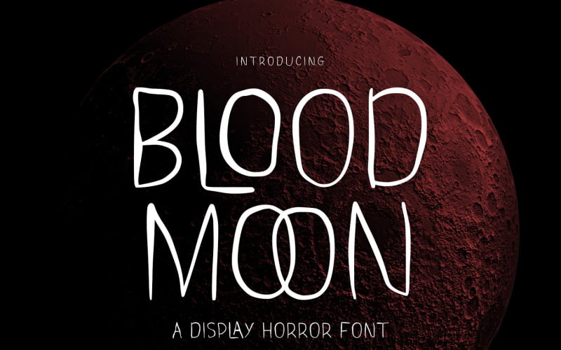 Blood Moon – písmo displeje