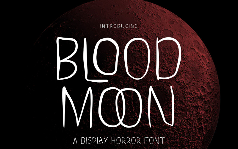 Кровавая Луна — Отображение шрифта