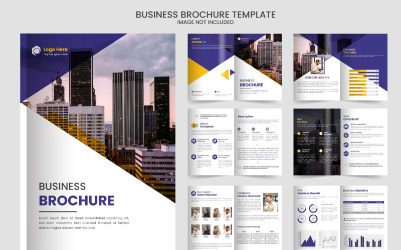 Progettazione brochure profilo aziendale Design creativo brochure Modello multiuso con concetto di copertina