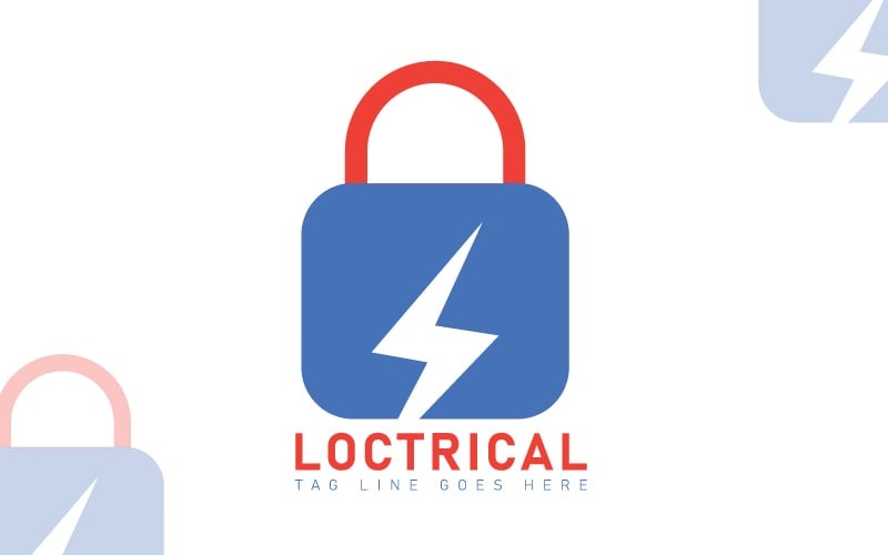 Szablon logo Loctronic - logo zamka elektronicznego