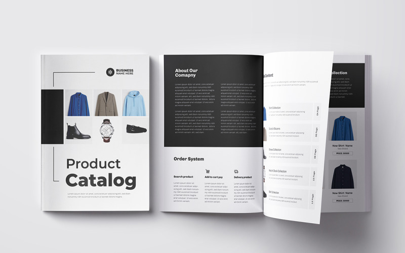 Ürün Kataloğu Düzen Şablonu, katalog tasarımı