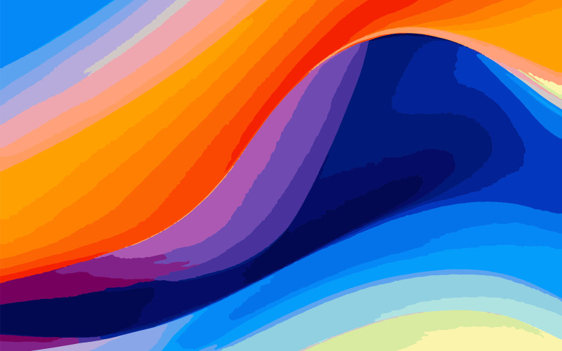 Fundo fluido dinâmico gradiente laranja azul