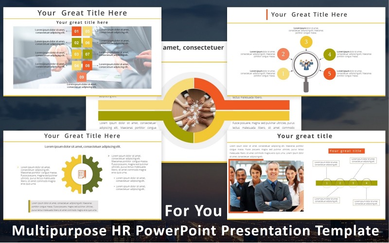 Multifunctionele HR PowerPoint-presentatiesjabloon