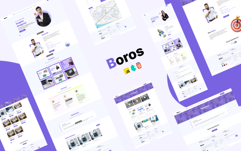 Boros - Modèle HTML tout-en-un pour les esprits créatifs et les entreprises