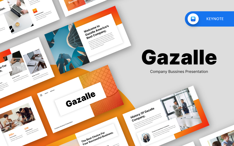 Gazalle – Keynote-Vorlage für Unternehmensgeschäfte