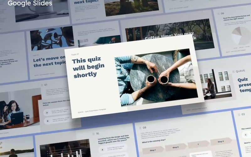 Quave - Modèle de quiz Google Slides