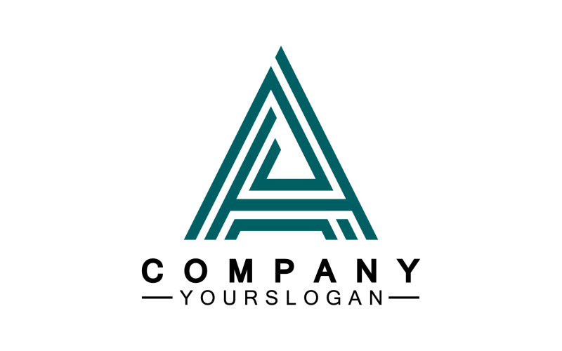 A Letter initial name logo vector v31 - TemplateMonster